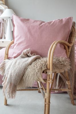 Borganäs Washed Påslakanset Ny Rosa 150x210 50x60