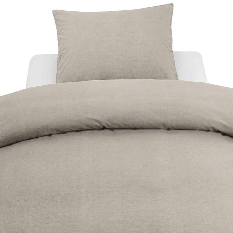 Borganäs Washed Påslakanset Brun 150x210 50x60