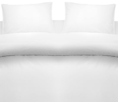 Borganäs Washed bomull påslakanset vit 220x210 cm 3 delar