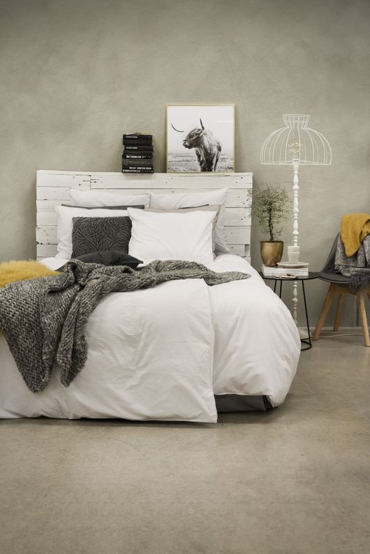 Borganäs Washed bomull påslakanset vit 220x210 cm 3 delar
