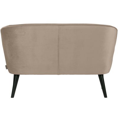 WOOOD SARA Liten Soffa Sammet Khaki