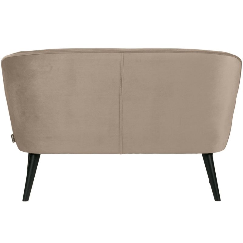 WOOOD SARA Liten Soffa Sammet Khaki