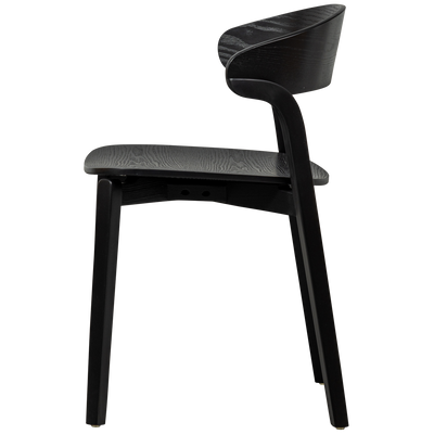 WOOOD CRAS Matstol i Svart Essensfineer 2 st