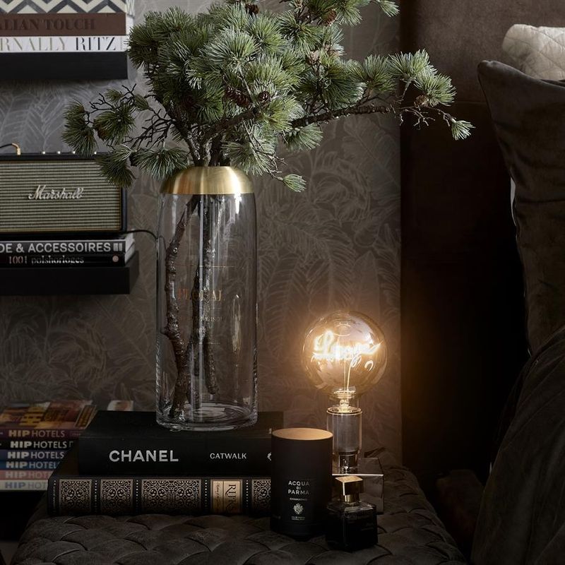 Riviera Maison Lobby Loft bordslampa silver