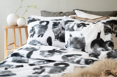 Borganäs Julis Påslakanset Grå 150x210 50x60