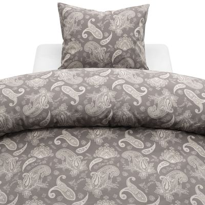 Borganäs Tilly bomull påslakanset sand 150x210 cm 2 delar