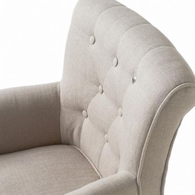 Riviera Maison La Scala matstol med armstöd linnefärgad