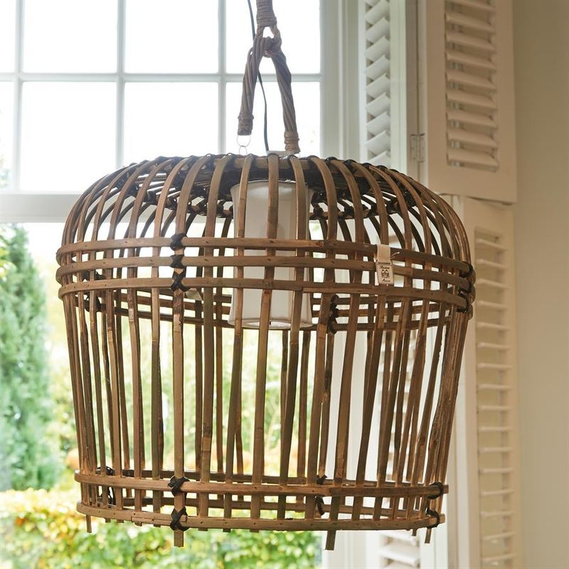 Riviera Maison San Carlos taklampa 61 cm brun