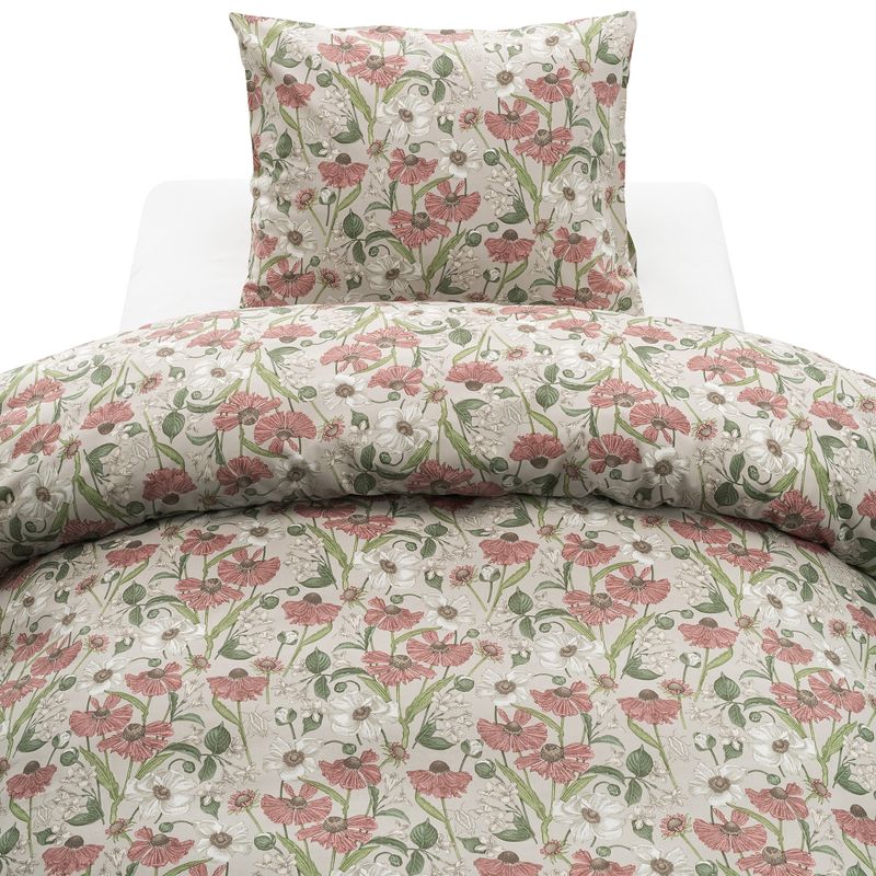 Borganäs Fleur Påslakanset Rosa 150x210 50x60