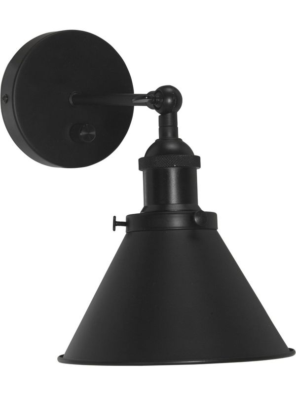 PR Home Anton vägglampa Svart 18 cm, dimbar