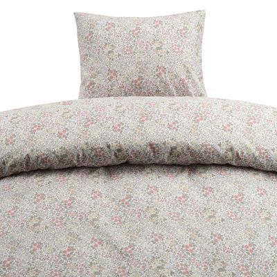 Borganäs Floret Påslakanset Sand 150x210 50x60