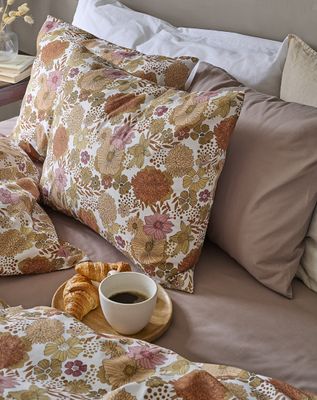 Borganäs Mönstrat Delilah bomullspåslakanset multi 150x210 cm 2 delar