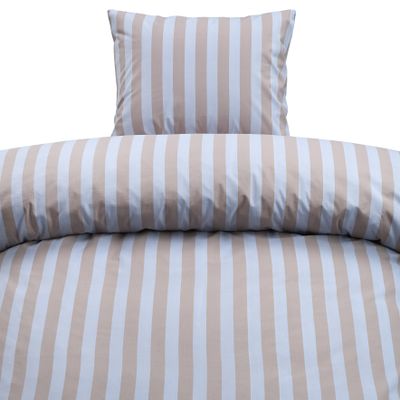 Borganäs Sanna Stripe påslakanset i bomull multi 150x210 cm 2 delar