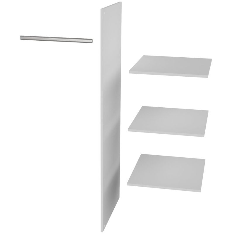 WOOOD Connect/Lock Inredningspaket för 2-dörrars Skåp Vit