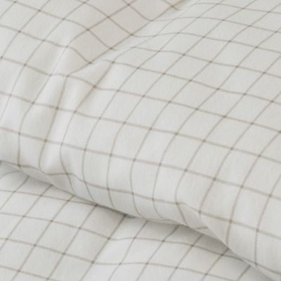 Borganäs Birger Flanell Påslakanset Vit 150x210 cm 2 delar