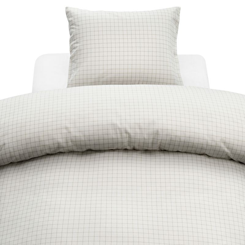 Borganäs Birger Flanell Påslakanset Vit 150x210 cm 2 delar