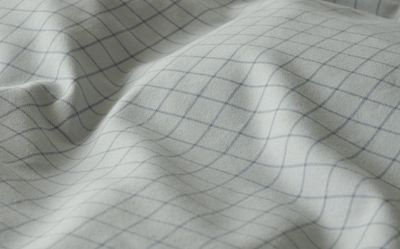 Borganäs Birger Flanell påslakanset grön 150x210 cm 2 delar