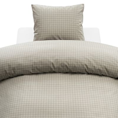 Borganäs Birger Flanell påslakanset Greige 150x210 cm 2 delar