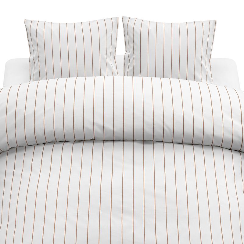 Borganäs Saga bomullspåslakanset orange 220x210 cm 3 delar