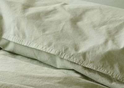 Borganäs Humble Bomull Påslakanset Grön 150x210 cm 2 delar