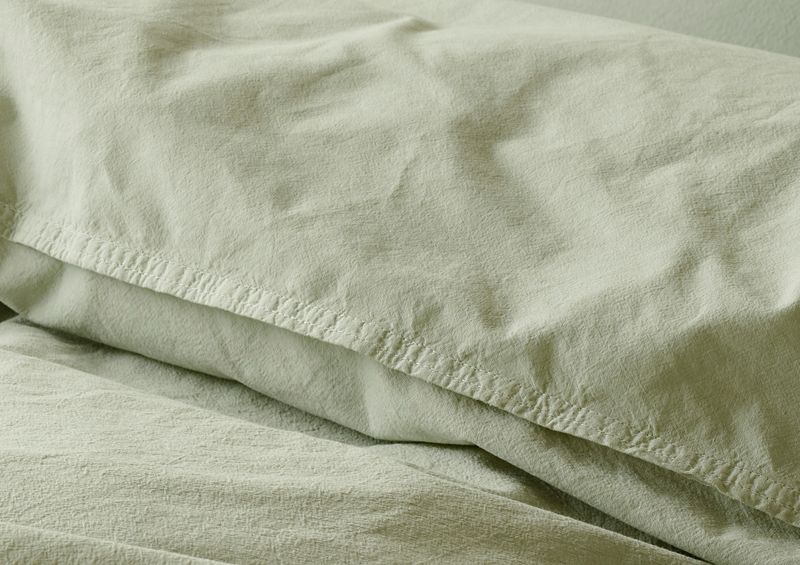 Borganäs Humble Bomull Påslakanset Grön 150x210 cm 2 delar