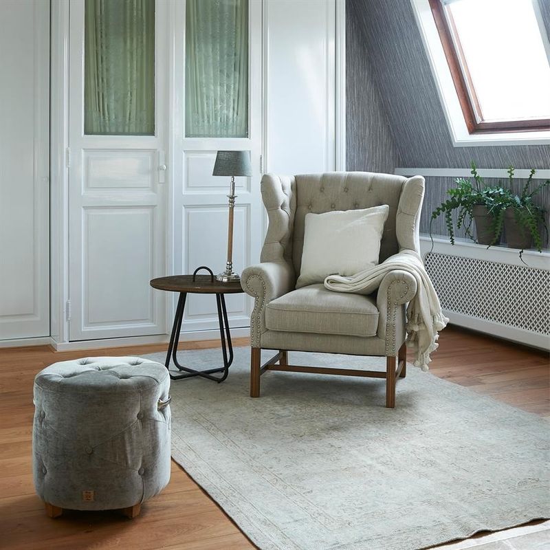 Riviera Maison Franklin Park öronlappsfåtölj natur