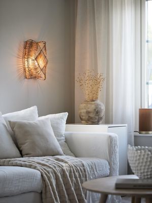 PR Home Zyla Vägglampa Natur 36 cm