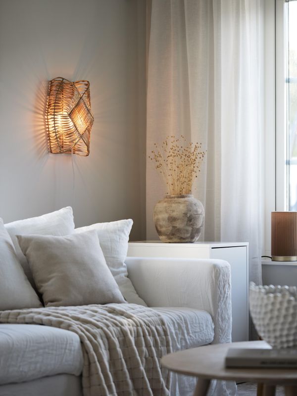 PR Home Zyla Vägglampa Natur 36 cm
