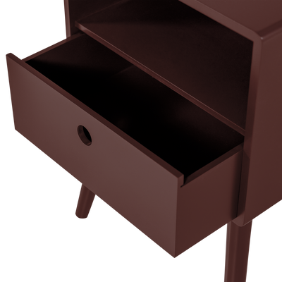 WOOOD Ozzy sängbord MDF vinröd