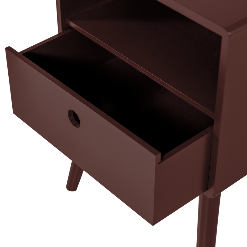 WOOOD Ozzy sängbord MDF vinröd