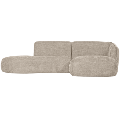 WOOOD POLLY Schäslongsoffa Höger Sand