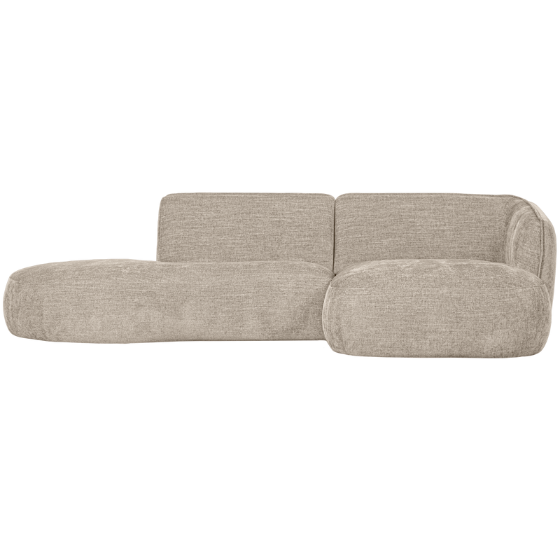 WOOOD POLLY Schäslongsoffa Höger Sand