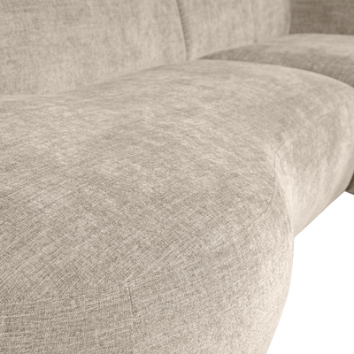 WOOOD POLLY Schäslongsoffa Höger Sand