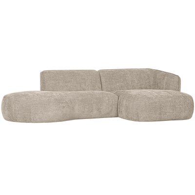 WOOOD POLLY Schäslongsoffa Höger Sand