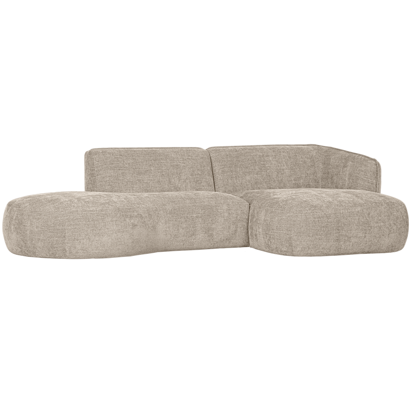 WOOOD POLLY Schäslongsoffa Höger Sand