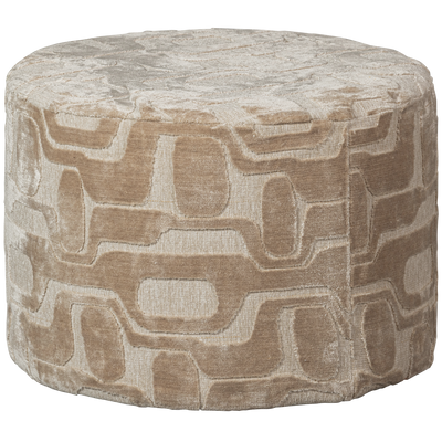 WOOOD YAGO Puff i Naturligt Viskosmönster 60x43cm