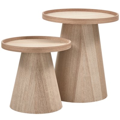 WOOOD MAUD Sidobord Konisk MDF Natur 38xØ39cm