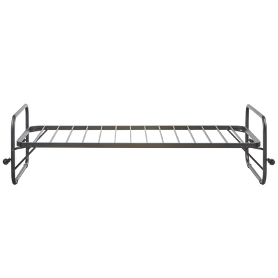 WOOOD LUCY Enkel Utdragssäng Metall Svart 90x200cm