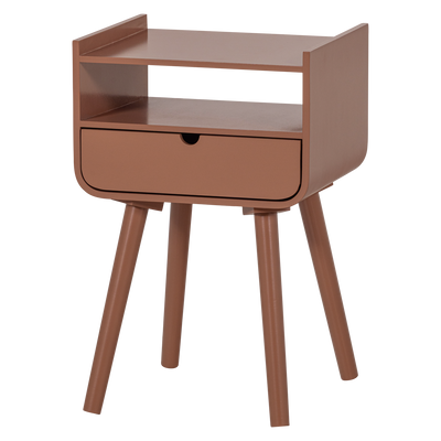 WOOOD NILS Sängbord/Sidobord Trä Gammalrosa