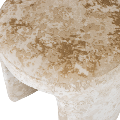 WOOOD CHARLIE Klädd Pall Strukturerad Beige