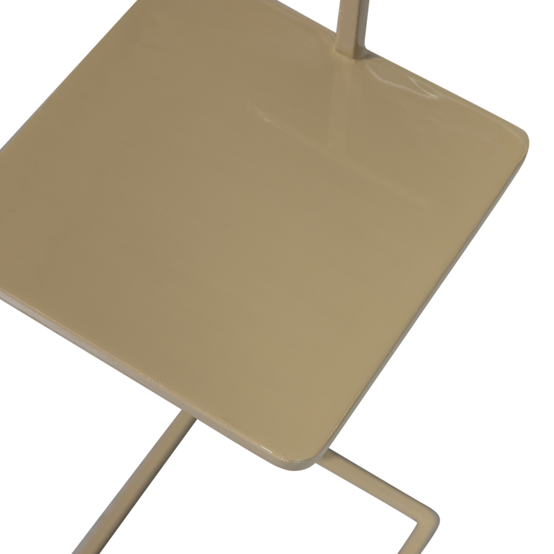 WOOOD Toste Sidobord Metall Mörksand
