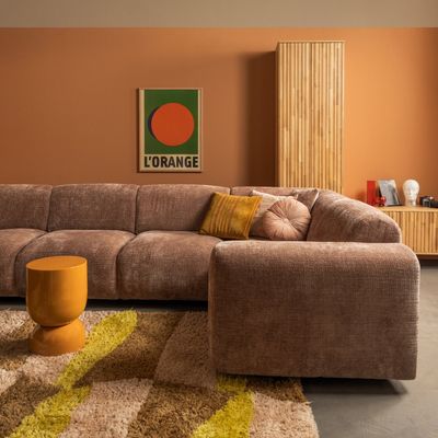 WOOOD MUSA Matta Grafiskt Mönster Natur/Gul 170x240cm