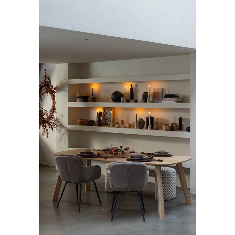 WOOOD TABLO Bord DANISH Oval TGL 220x100cm Genomskinlig