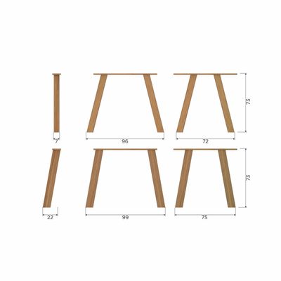 WOOOD TABLO Bord DANISH Oval TGL 220x100cm Genomskinlig