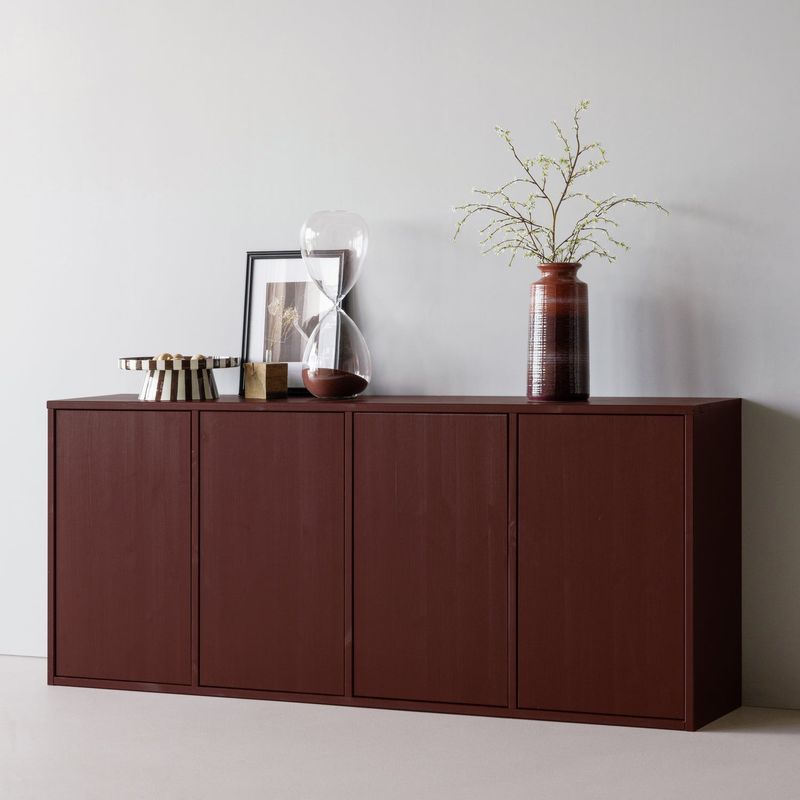 WOOOD MEREL Sideboard Furu Vinröd