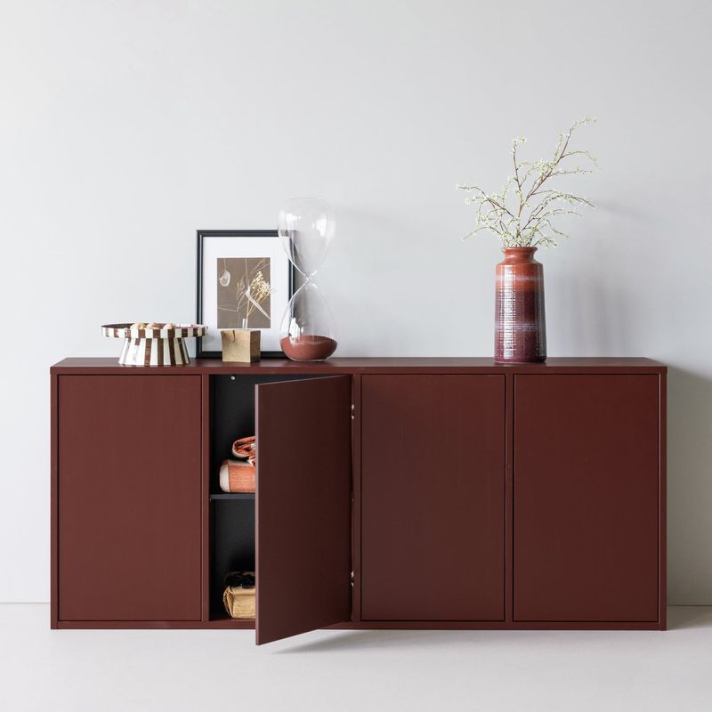 WOOOD MEREL Sideboard Furu Vinröd