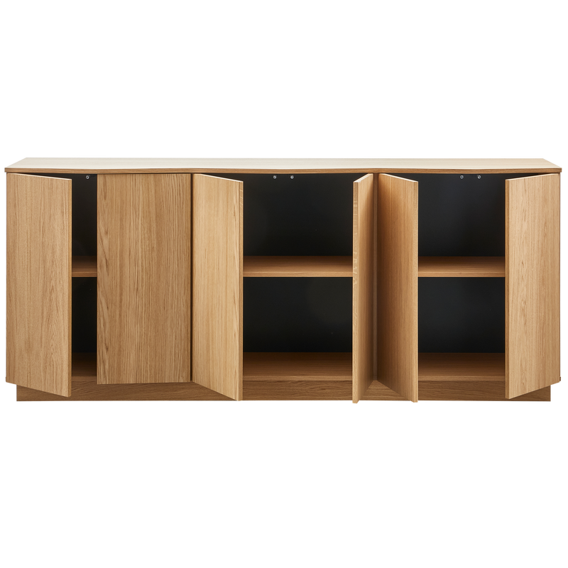 WOOOD ZUMA Sideboard 200 cm Ekfaner Genomskinlig