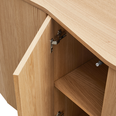 WOOOD ZUMA Sideboard 200 cm Ekfaner Genomskinlig