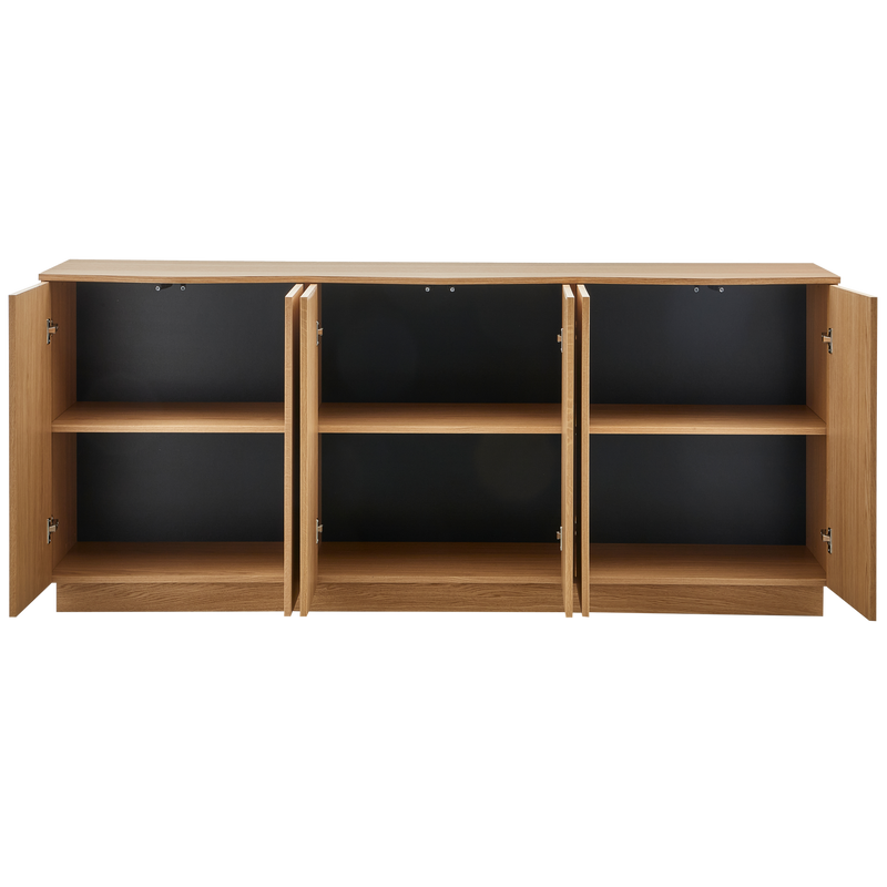 WOOOD ZUMA Sideboard 200 cm Ekfaner Genomskinlig