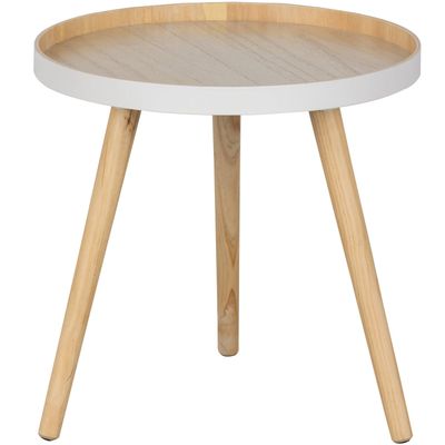 WOOOD SASHA Sidobord Ø41 cm Trä Natur